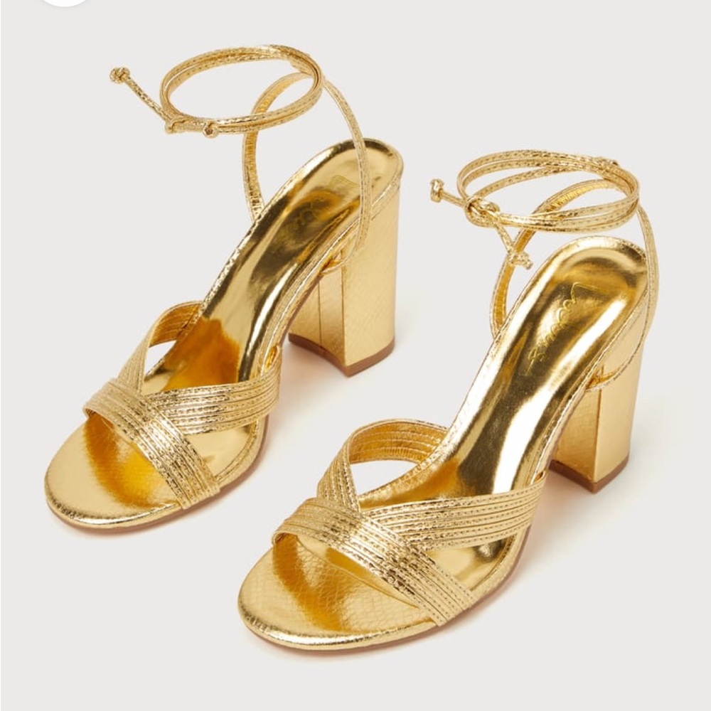 Gold Sandal SZ 8
